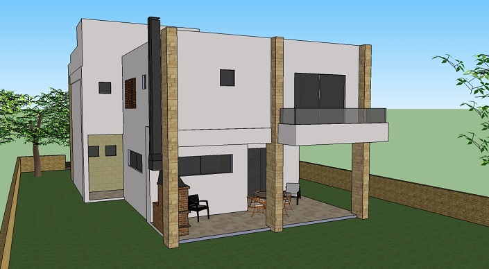 Projeto online de duplex urbano