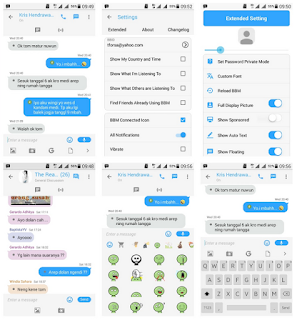 BBM Mod Tema Iphone IOS 7 Keren Base 2.9.0.49 Apk Srceenshot