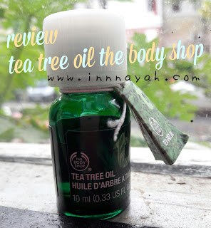 Review tea tree oil the bodyshop untuk menghilangkan jerawat