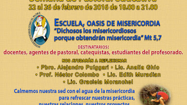 SEMANA DE PASTORAL EDUCATIVA 2016