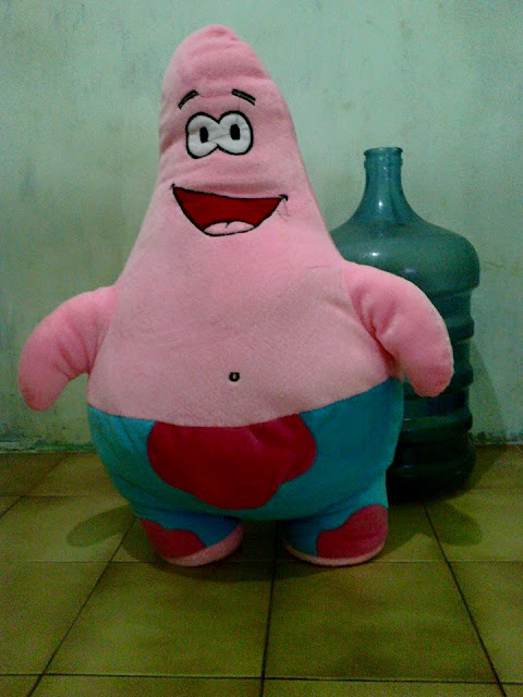 Boneka Patrick dengan harga murah HARGA Rp.135.000- + ongkir Rp.25.000,- jabodetabek  CALL 087804322021 PIN 7DDEC90D 24 COSTUMER SERVICE BONESKA