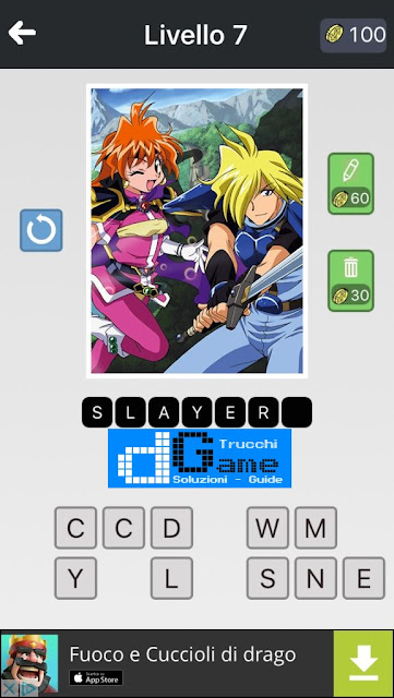 Anime Quiz soluzione pacchetto 7 livelli 1-12