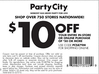 party city coupons