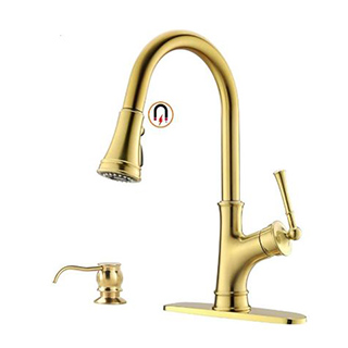 Gold Kitchen Faucet with Pull Down Magnetic Docking...