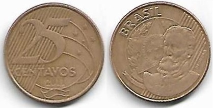 Moeda de 25 centavos, 2011