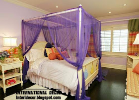 purple canopy bed for girls, canopy beds for girls room