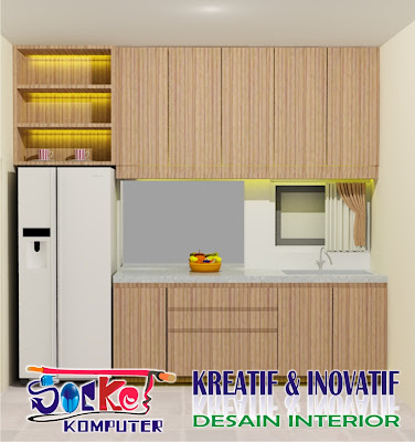 Desain  Dapur on Perancangan Interior Desain  Dapur Lurus