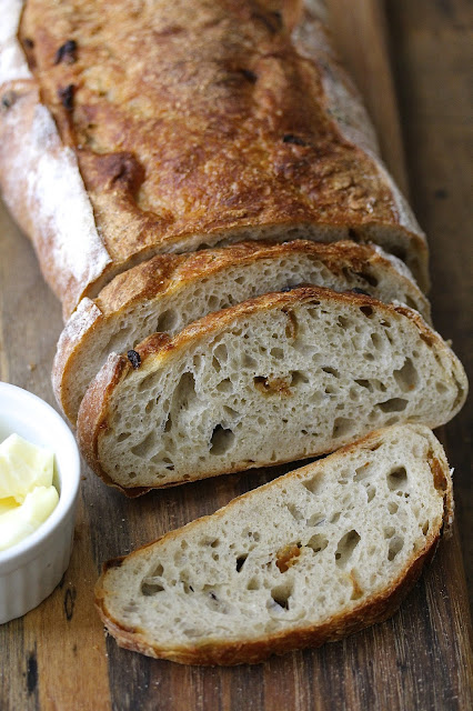 Caramelized Onion Bread with Buckwheat and White Rye