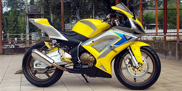 contoh gambar modif motor minerva VX150 modifikasi