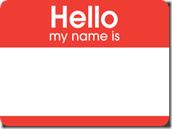 hello nametag