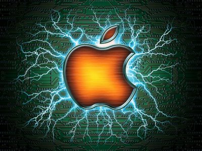 Apple Logo on Coolest Apple Logo Photo Ever