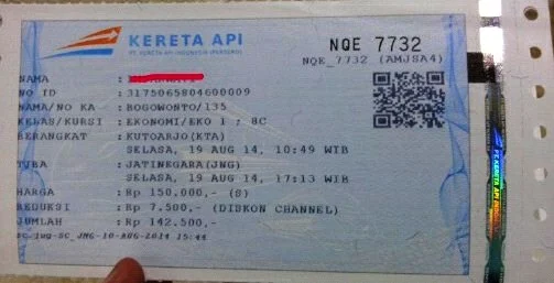 Cara Mengganti Tiket Kereta Api yang Hilang