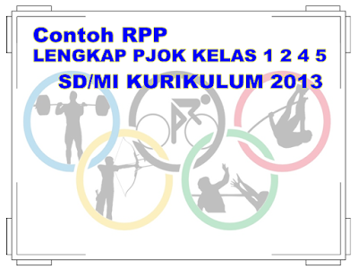 Contoh RPP LENGKAP PJOK KELAS 1 2 4 5 SD/MI KURIKULUM 2013