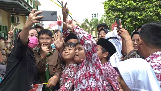 Puan Maharani Sosialisasi 4 Pilar di SMK Muhammadiyah II Bandar Lampung