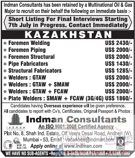 Oil & gas company jobs for KAZAKHSTAN