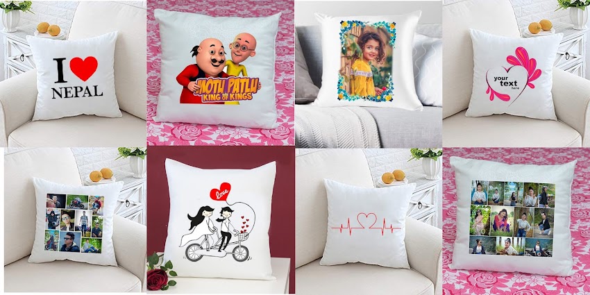 Print your own text or photo on CUSHION