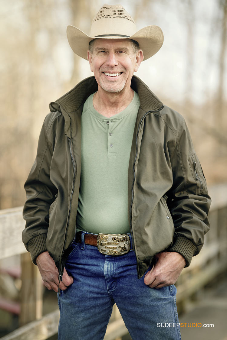 Professional Portraits in Cowboy Country Western look by SudeepStudio.com Ann Arbor Custom Portrait Photographer