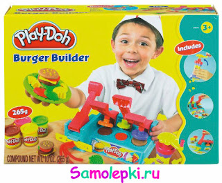 play-doh гамбургер