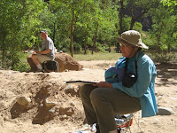 Artists Sandra Feldman and Doug Yirka in Zion National Park