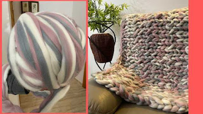 Cómo hacer una manta de lana para el sofa Fácil paso a paso