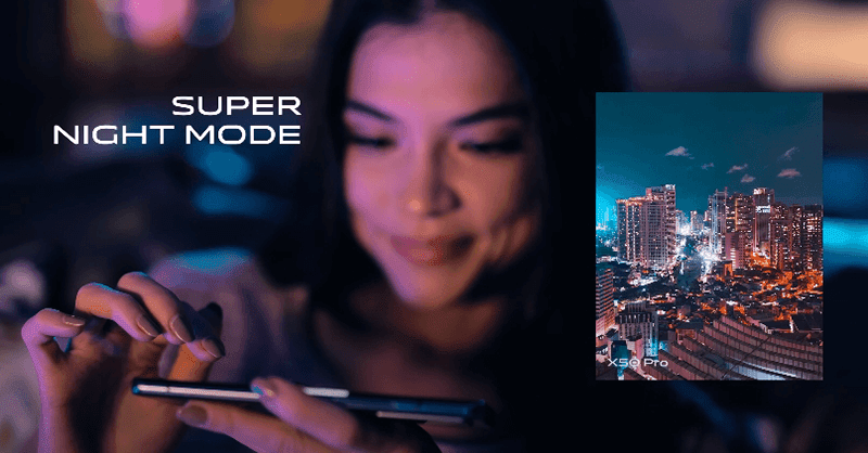 vivo X50 introduced its gimbal technology and Super Night Mode