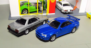 kyosho nissan skyline r30 r34 minicars