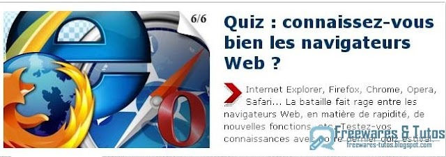 Le site du jour : un quiz sur les navigateurs internet