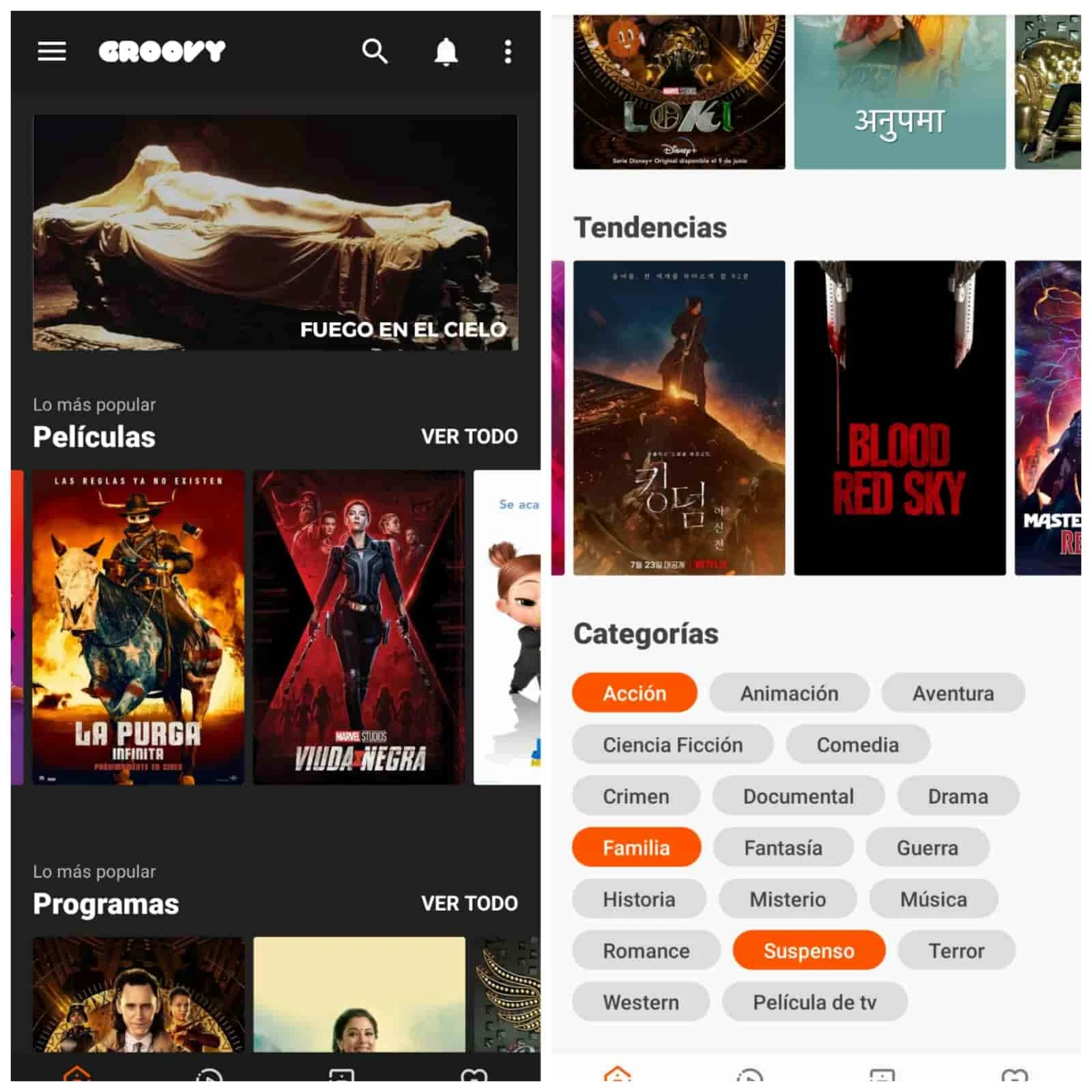 GROOVY  DESCARGAR GRATIS APK La MEJOR APLICACION De Películas Y Series 2021