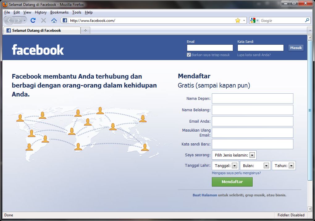 Kenapa facebook  gak  bisa  di buka  Blog Zahri