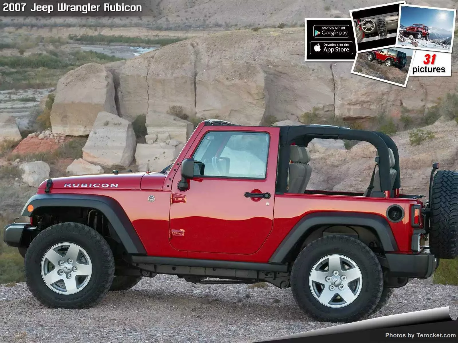 Hình ảnh xe ô tô Jeep Wrangler Rubicon 2007 & nội ngoại thất