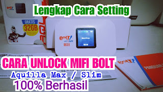 Cara Unlock Modem Bolt Mifi Aquila Max Slim BL 1