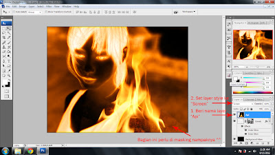 Tutorial Membuat Efek Wanita Terbakar Menggunakan Adobe Photoshop semua versi