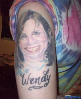 failed tattoo: ugly woman