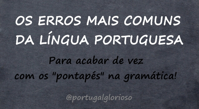 Erros comuns de português!