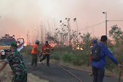 Puluhan Hektar Lahan Proyek Kilang Minyak di Tuban Terbakar