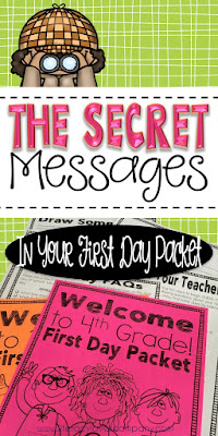 The first day of school is an important one.  Make sure your first day packet is sending the right messages to your students.  