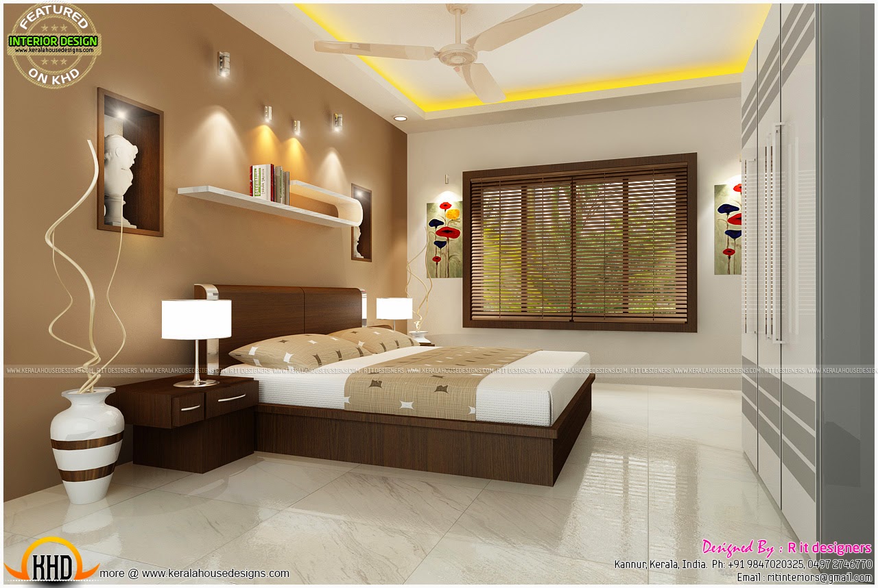  Bedroom  interior  design  with cost Kerala home  design  and 