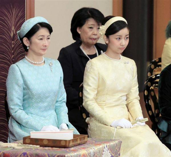 Crown Prince Naruhito, Prince Akishino, Princess Kako of Akishino, Princess Hanako of Hitachi, Princess Nobuko of Mikasa