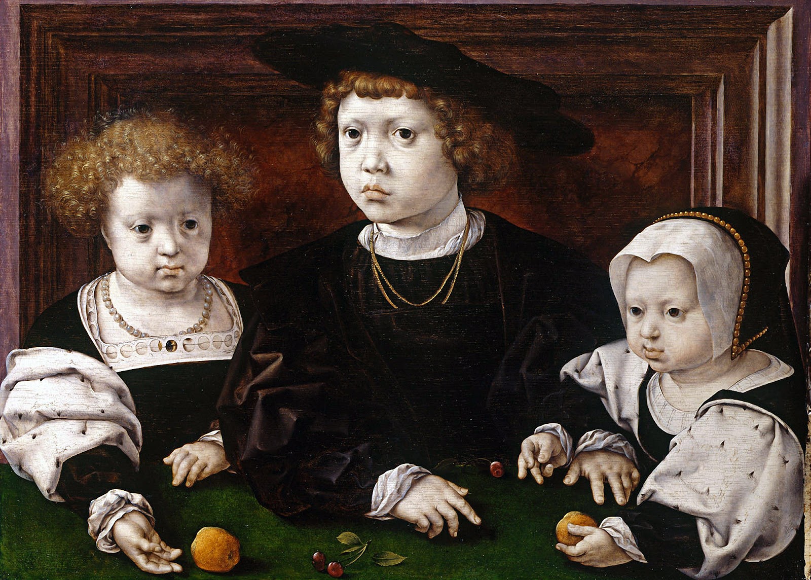 Three children of Christian II of Denmark 1526-Jan Gossaert | A Netherlandish Renaissance painter