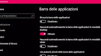 Nascondere la barra delle applicazioni in Windows 10 e 11