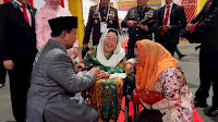 Prabowo Bertemu Istri dan Putri Gus Dur di HUT ke-77 Polri, Yenny Wahid Beri Semangat