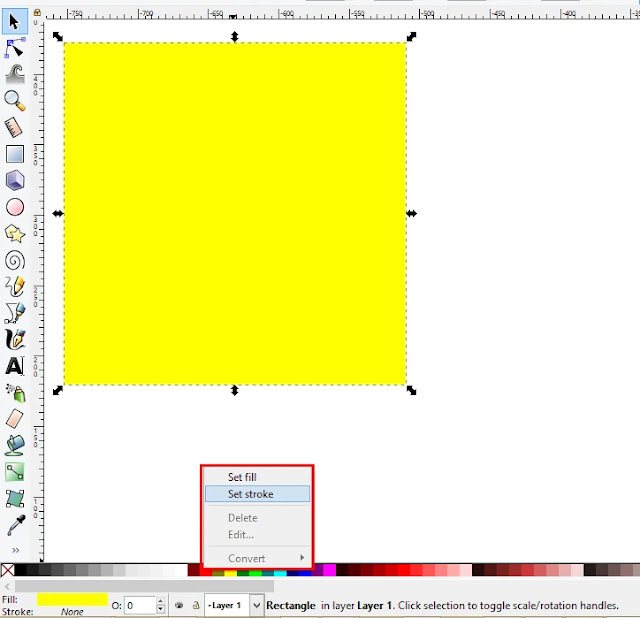 Cara Mengisi Warna Fill Dan Outline Objek Inkscape