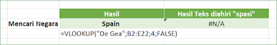 Fungsi Excel VLOOKUP