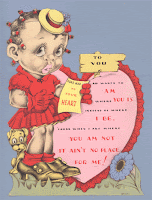 Vintage victorian valentine card