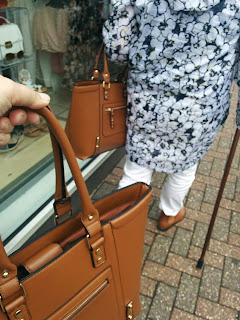 PippaD and DottyMawMaw with matching handbags