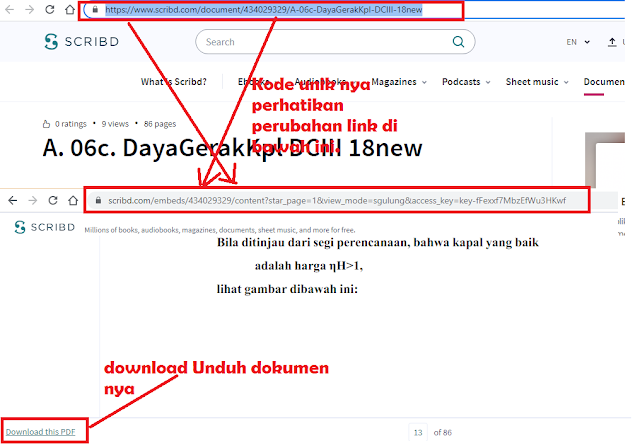 cara download dokumen di situs scribd