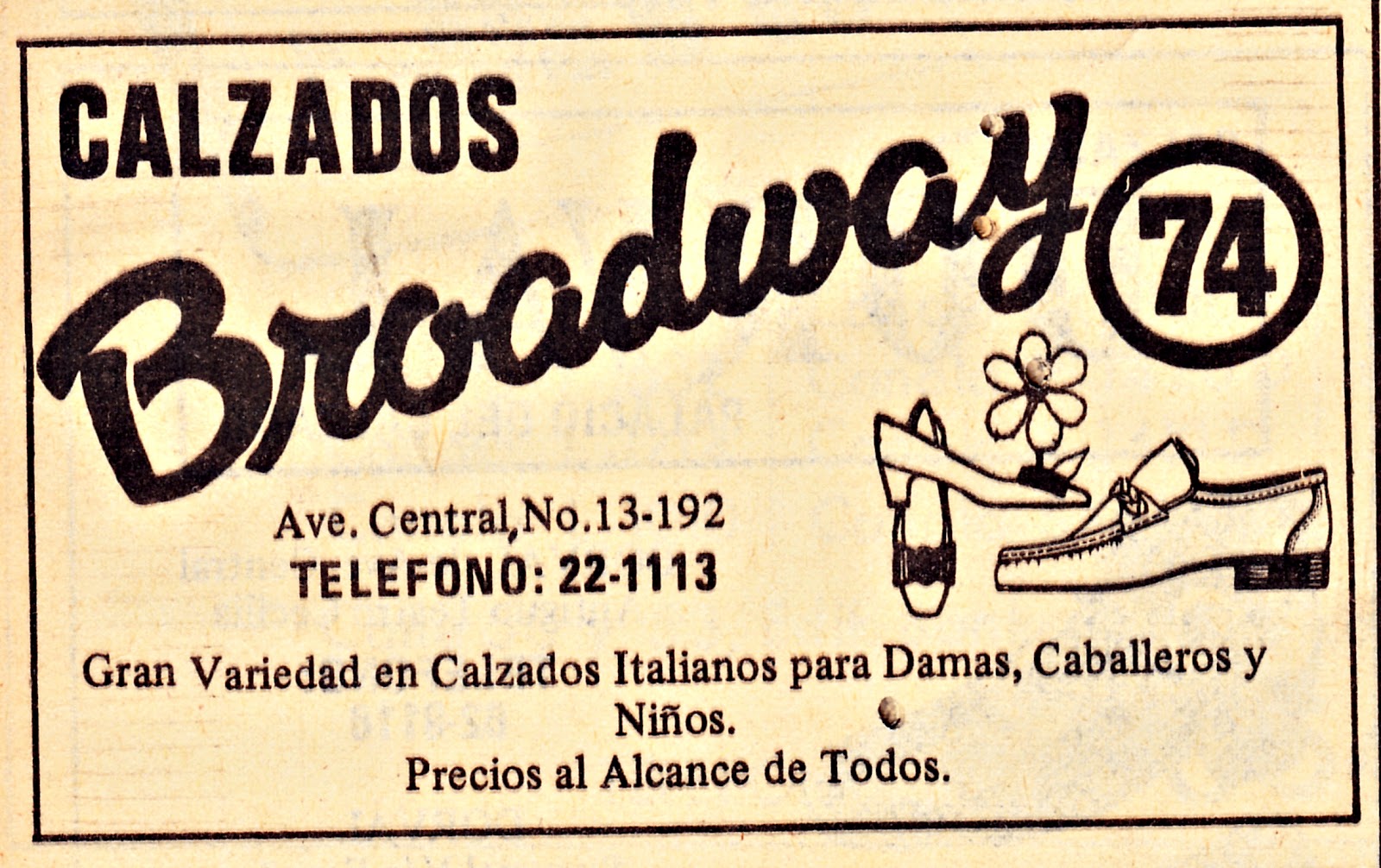 lovely retro shoe store advertisements i found in the yellow pages of ...