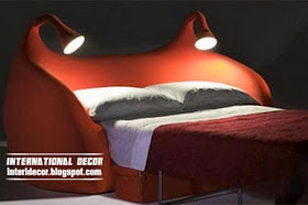 red sofa bed, creative beds for modern interior