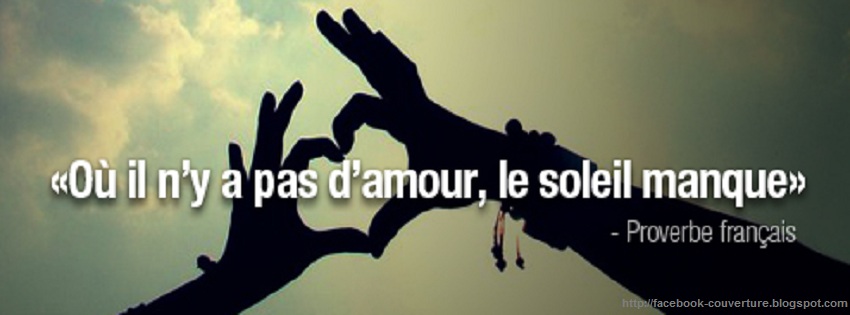 citation d'amour sur couverture facebook