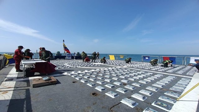 Detenidos seis venezolanos en el mar Caribe por el tráfico de 3.134,5 kilos de cocaína